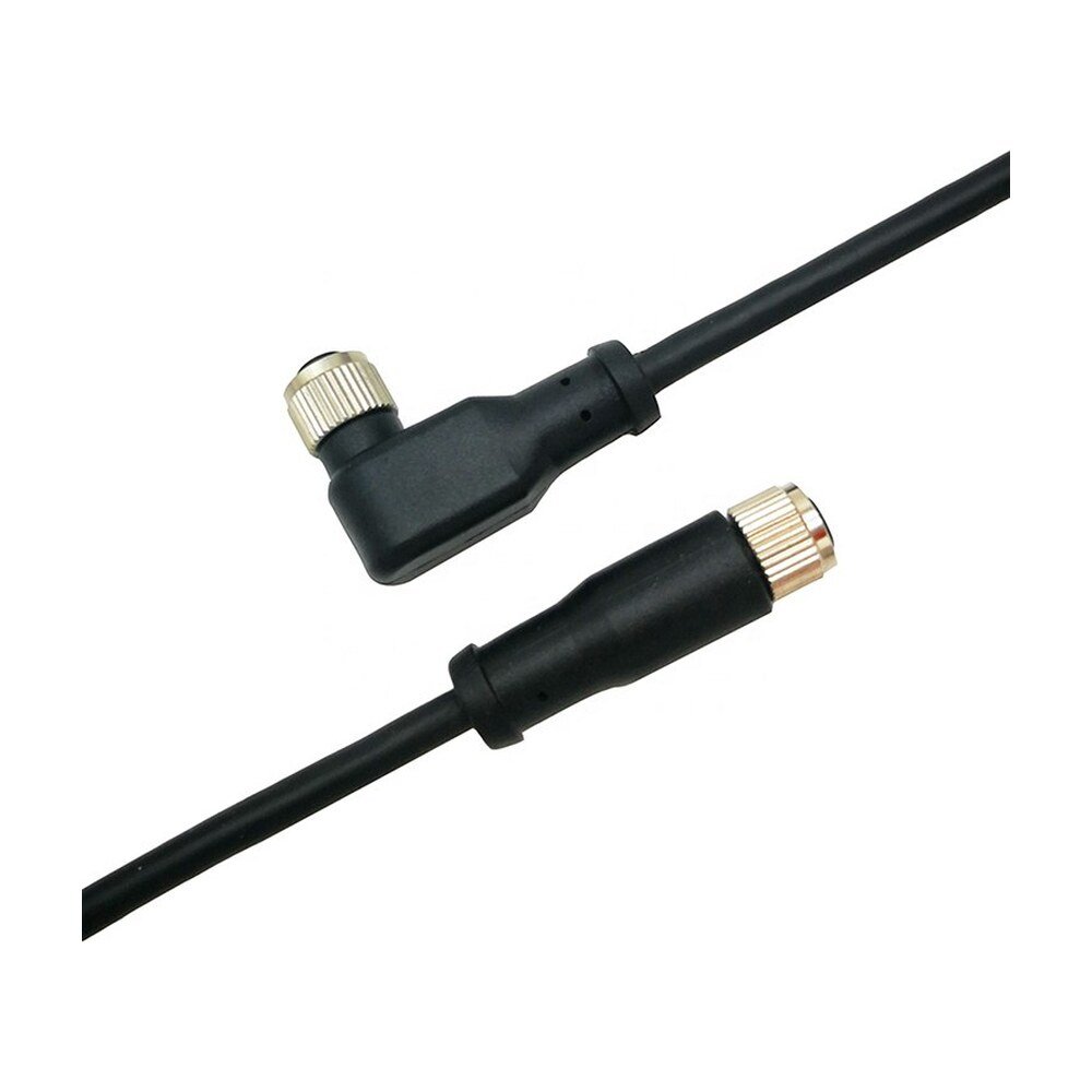 M8 4-Pin Right-Angle Female to Female Sensor Cordset IP68 - MR-SC-02
