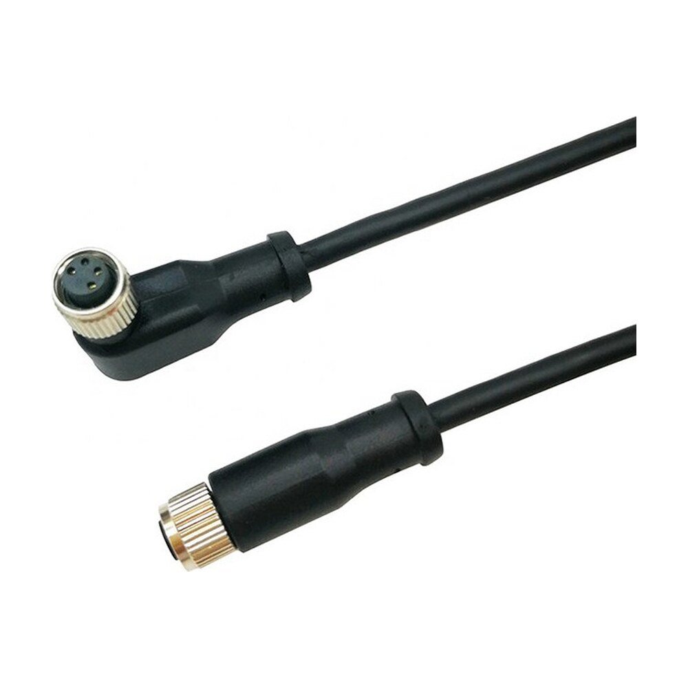 M8 4-Pin Right-Angle Female to Female Sensor Cordset IP68 - MR-SC-02