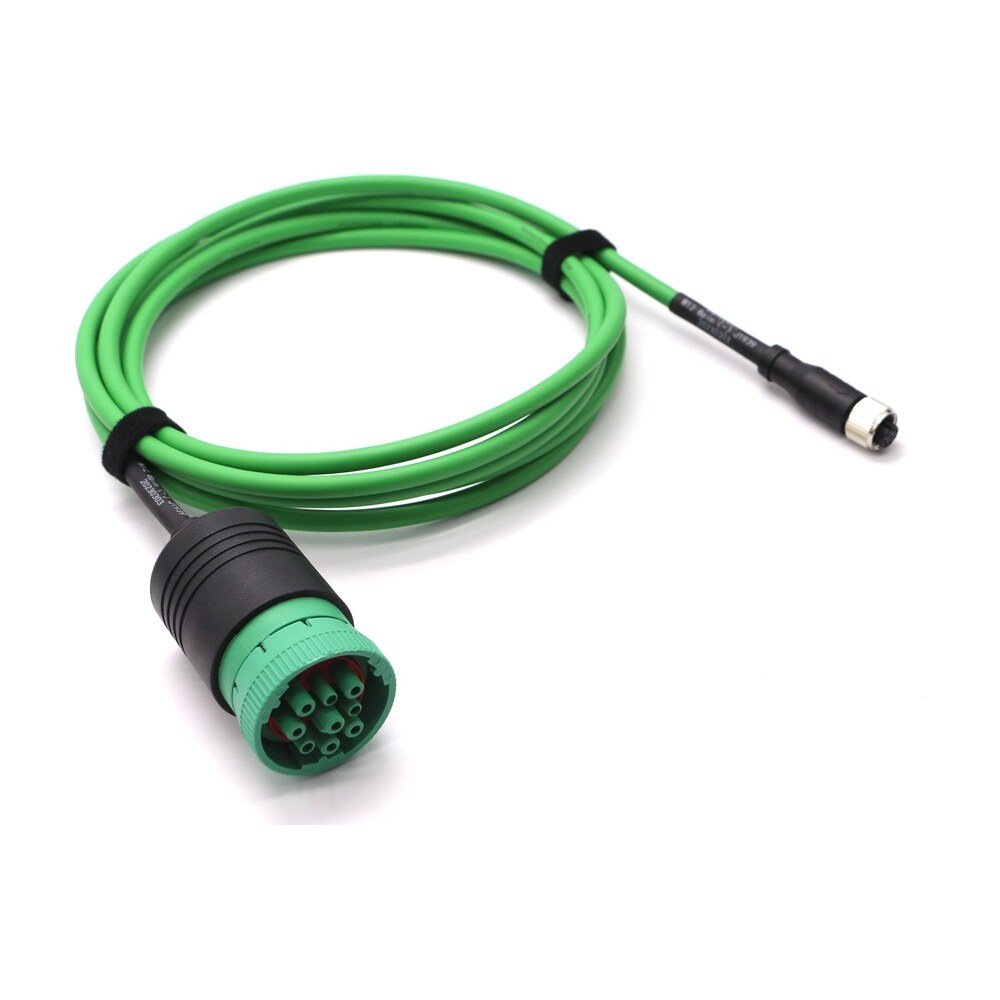 Deutsch 9-Pin Male to M12 8-Pin A-Coded Female Sensor Cable - MR-SC-04