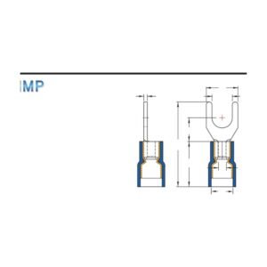 Spade Terminals — dimensioned outline drawing