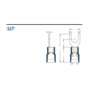 MR-SDS Series — Spade Terminals (Vinyl-insulated, double crimp with easy-entry copper sleeve, narrow tongue)