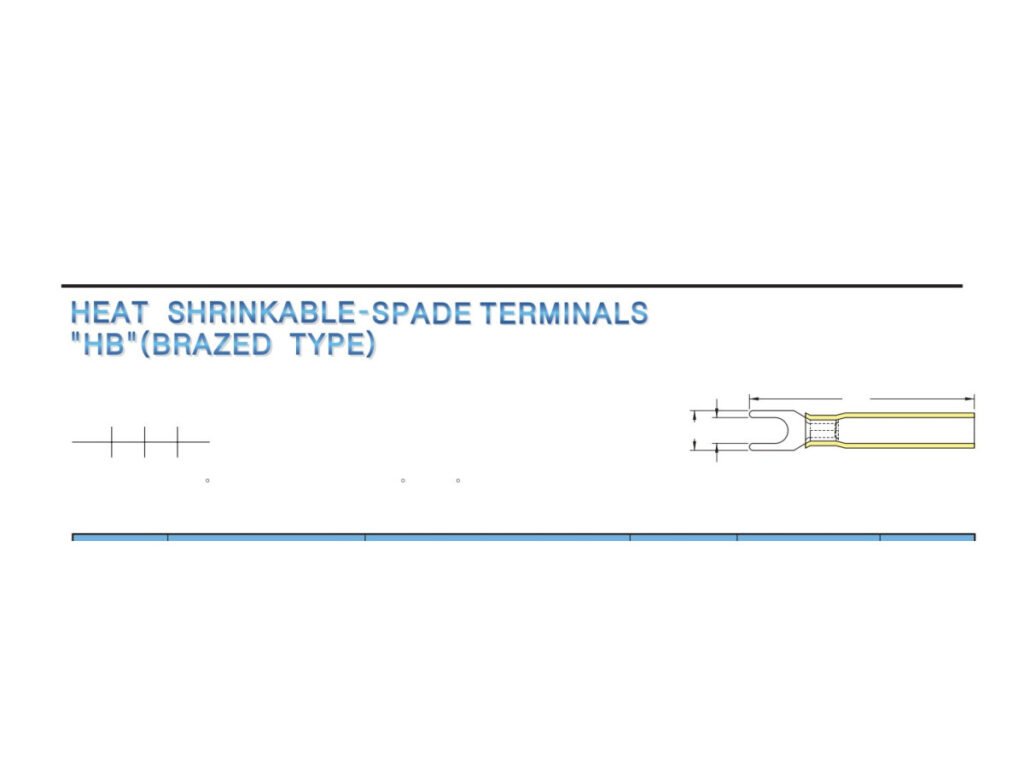 MR-SHB Series — Spade Terminals (Heat-shrinkable, waterproof, brazed seam)