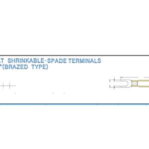 Spade Terminals — dimensioned outline drawing