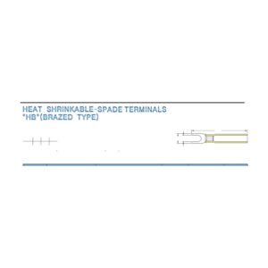 Spade Terminals — dimensioned outline drawing