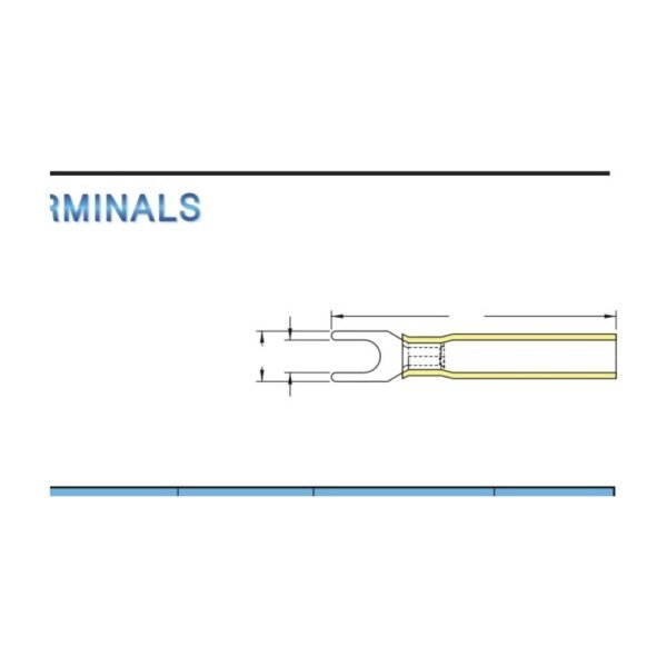 MR-SHBM Series — Spade Terminals (Heat-shrinkable, waterproof, brazed seam, medium tongue)