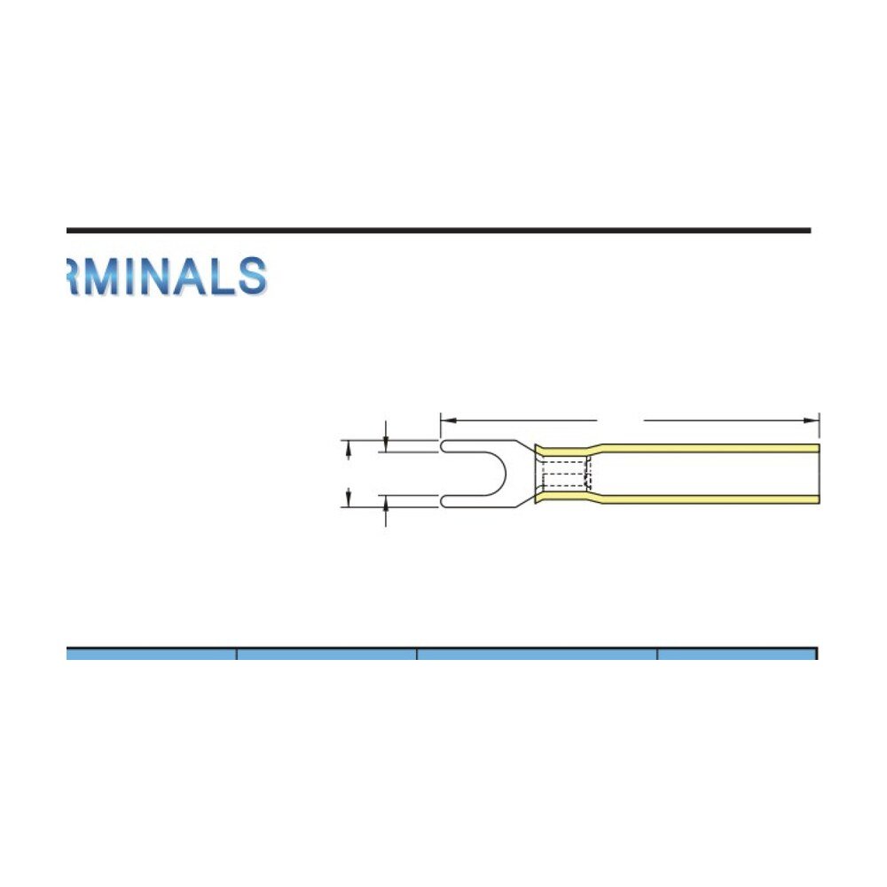 MR-SHBL Series — Spade Terminals (Heat-shrinkable, waterproof, brazed seam, long tongue)