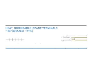 Spade Terminals — dimensioned outline drawing