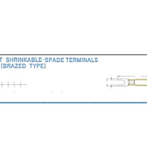 Spade Terminals — dimensioned outline drawing