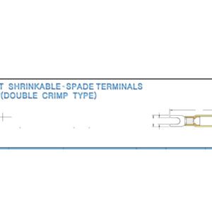 Spade Terminals — dimensioned outline drawing