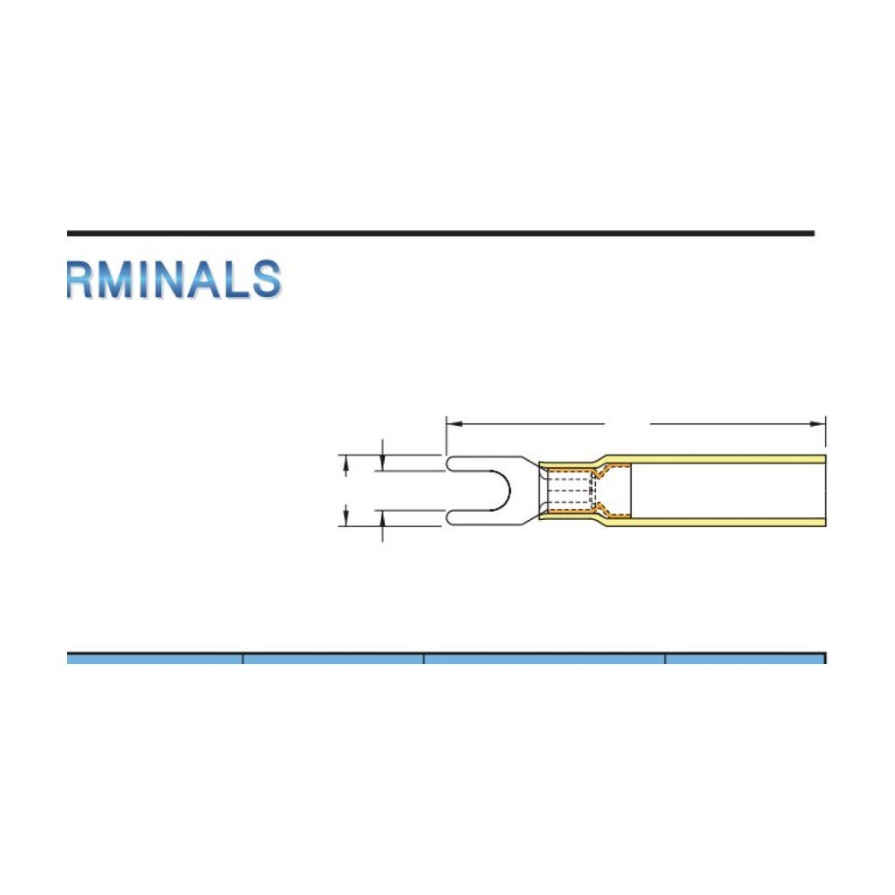 MR-SHDM Series — Spade Terminals (Heat-shrinkable, waterproof, double crimp, medium tongue)