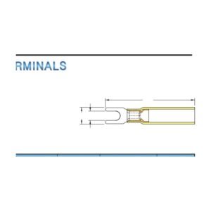 MR-SHDS Series — Spade Terminals (Heat-shrinkable, waterproof, double crimp, narrow tongue)