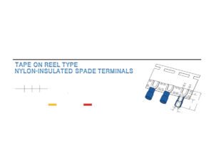 Spade Terminals — dimensioned outline drawing