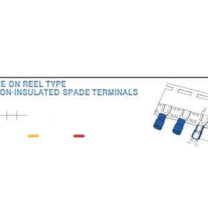 Spade Terminals — dimensioned outline drawing