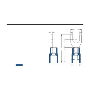 MR-SNYB Series — Spade Terminals (Nylon-insulated, single crimp, brazed seam)