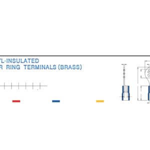 Electrical Terminals — dimensioned outline drawing