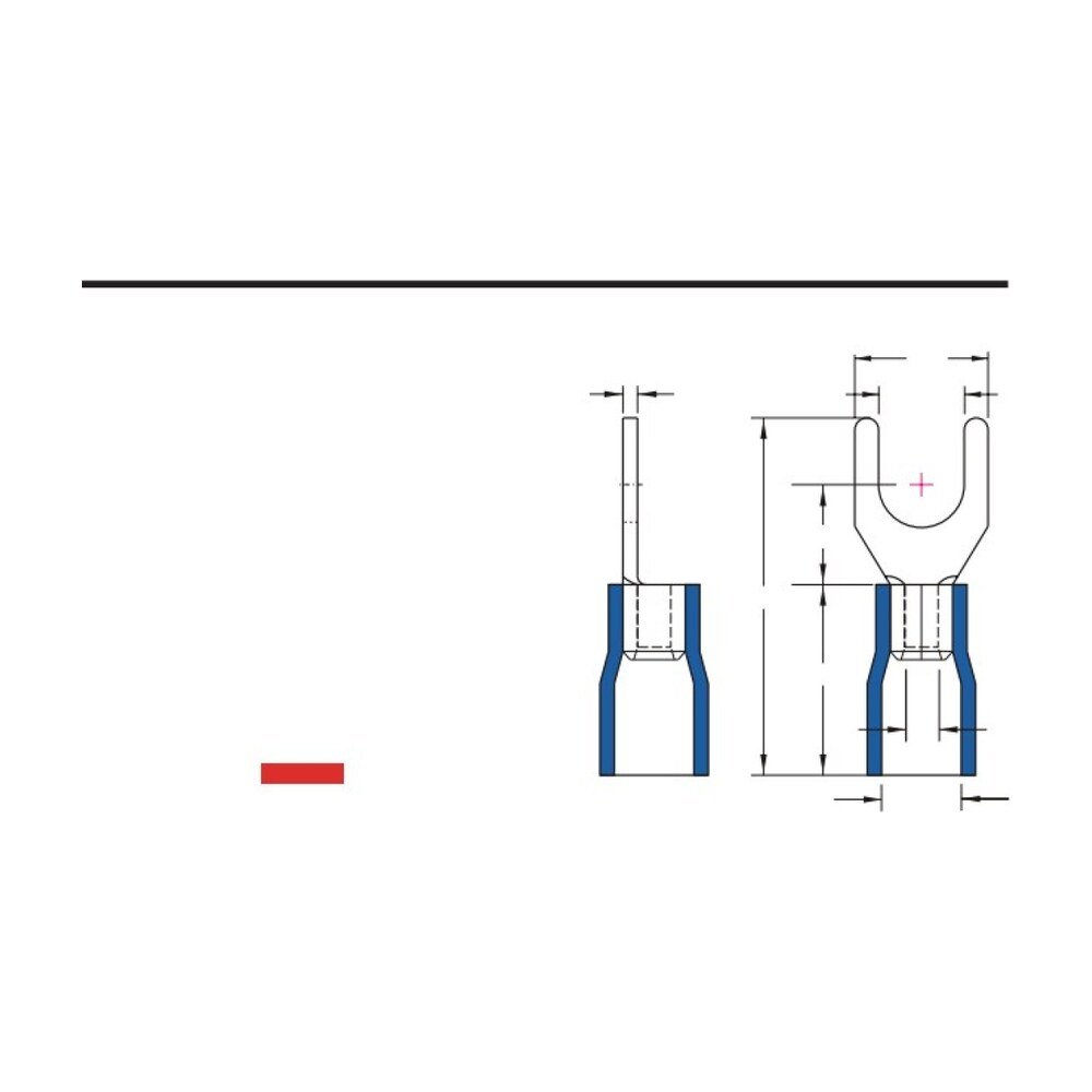 MR-SV Series — Spade Terminals (Vinyl-insulated, single crimp)