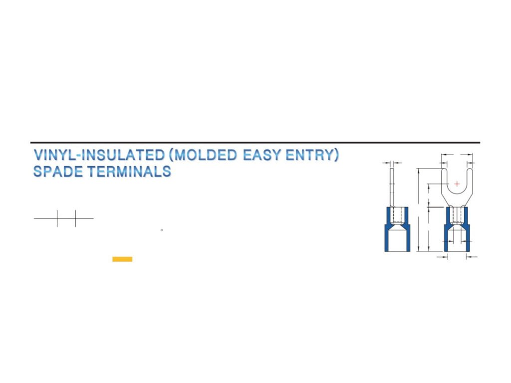 MR-SVY Series — Spade Terminals (Vinyl-insulated (moulded easy entry))