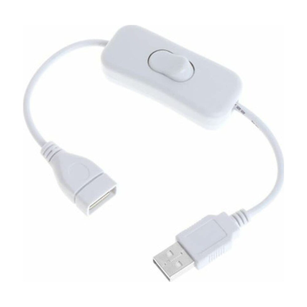 USB Switch ON/Off Extension Cable 4-PIN Data Sync 2.0 Copper Conductor PVC 304 Rocker - MR-SW-02