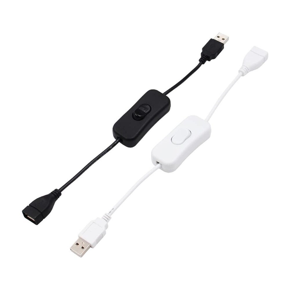 USB Switch ON/Off Extension Cable 4-PIN Data Sync 2.0 Copper Conductor PVC 304 Rocker - MR-SW-02