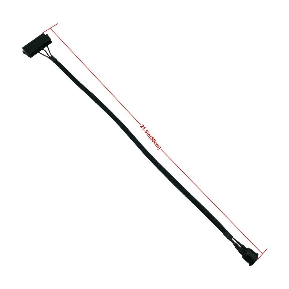 24 Pin ATX Black LED Copper Conductor PVC Insulation Power Station Use - MR-SW-04