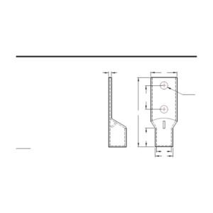 Copper Tubular Lugs — dimensioned outline drawing