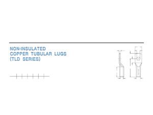 DIN 46235 Copper Tubular Lugs — dimensioned outline drawing