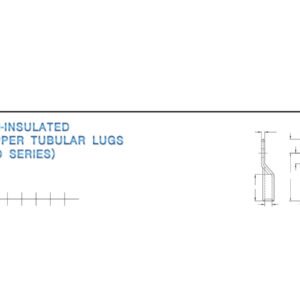 DIN 46235 Copper Tubular Lugs — dimensioned outline drawing