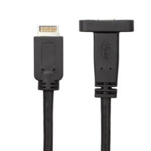 USB 3.1 Gen 2 10Gbps 20-Pin Header to USB-C Panel Cable - MR-USB-01