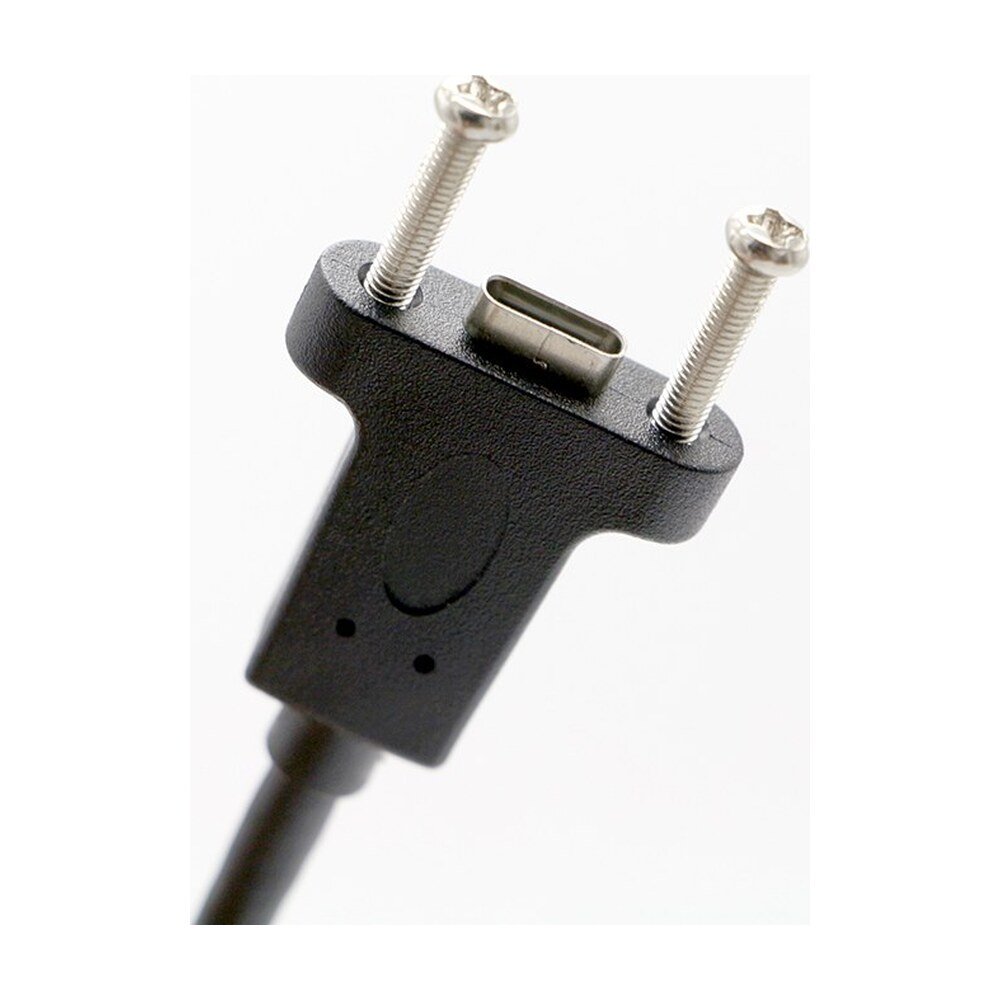 Screw-Locking USB-C Male to Female Panel Mount Cable - MR-USB-02