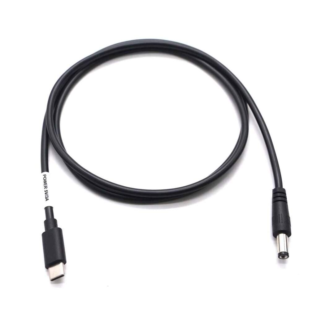 USB Type-C Male to DC 5.5 x 2.1mm PD Trigger Cable, 3A - MR-USB-04