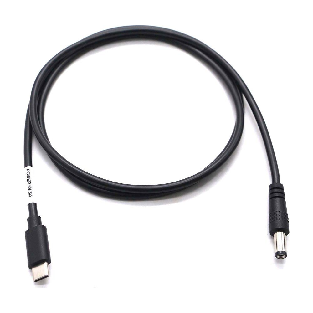 USB Type-C Male to DC 5.5 x 2.1mm PD Trigger Cable, 3A - MR-USB-04