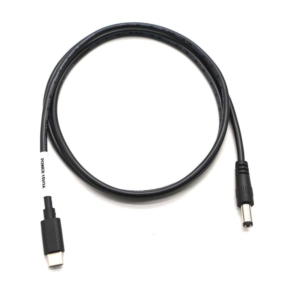 USB Type-C Male to DC 5.5 x 2.1mm PD Trigger Cable, 3A - MR-USB-04