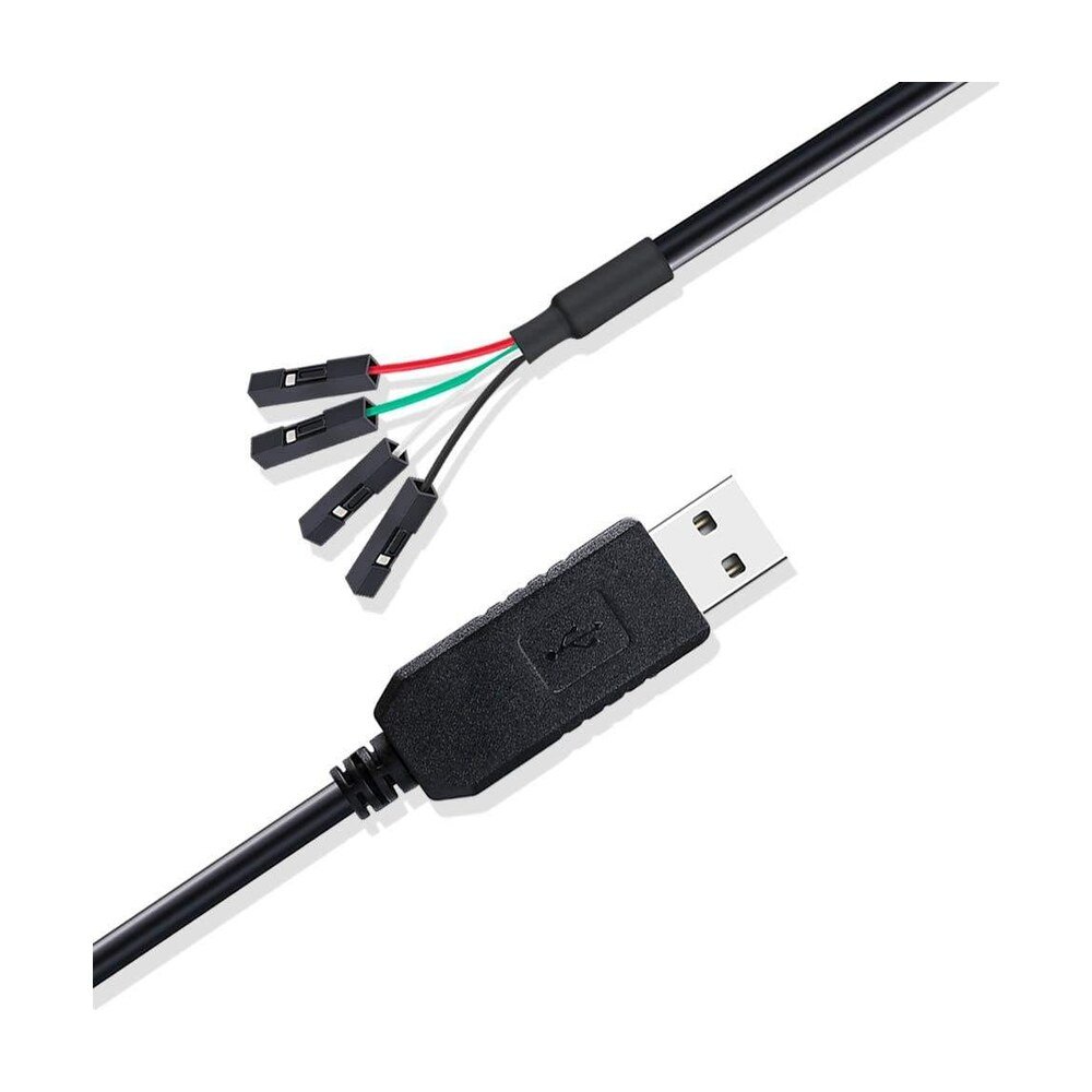 MR-USB-TTL-A4 USB to TTL Serial Cable, USB Type A to 4-Pin Dupont 0.1 in Header, 3.3V / 5V