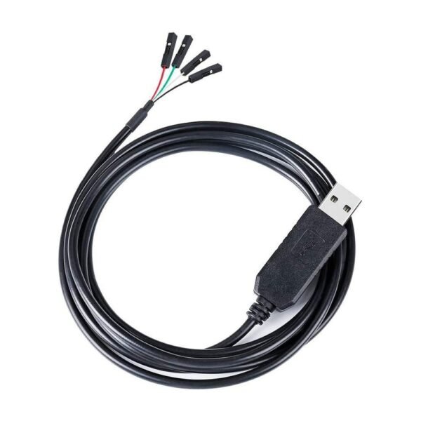 MR-USB-TTL-A4 USB to TTL Serial Cable, USB Type A to 4-Pin Dupont 0.1 in Header, 3.3V / 5V