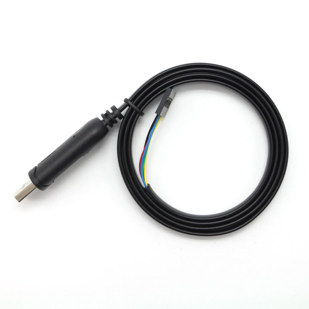 MR-USB-TTL-A6 USB to TTL Serial Cable, USB Type A to 6-Pin Dupont Header, 3.3V / 5V, FTDI FT232RL