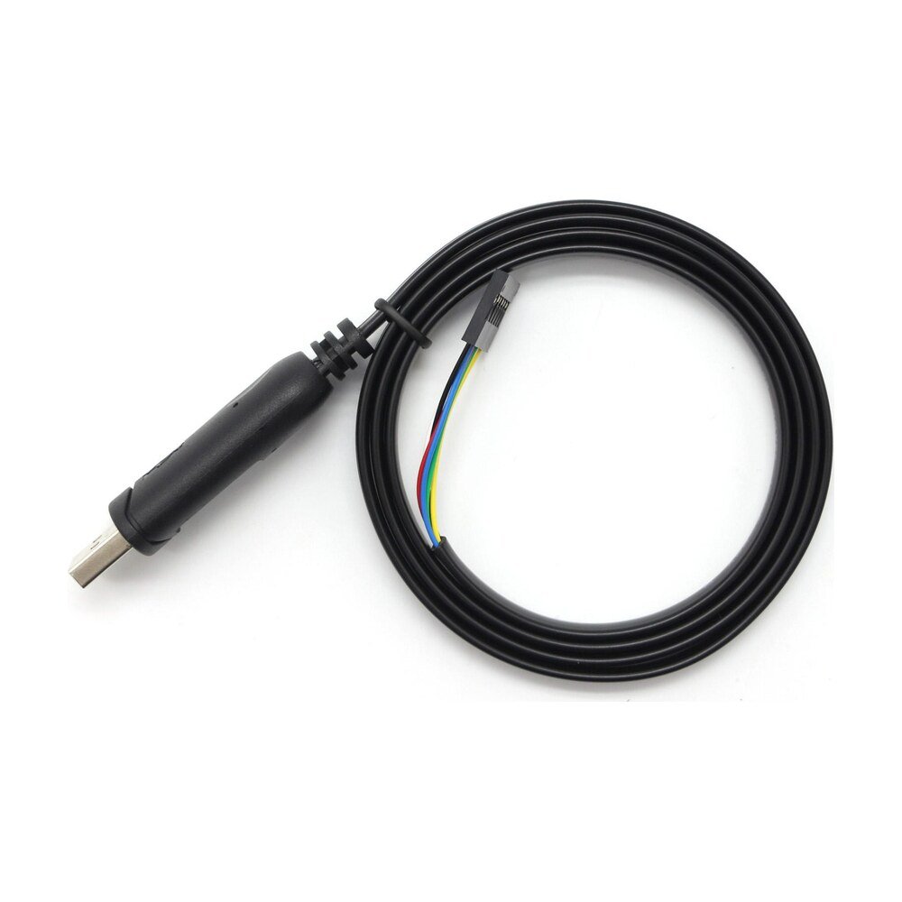 MR-USB-TTL-A6 USB to TTL Serial Cable, USB Type A to 6-Pin Dupont Header, 3.3V / 5V, FTDI FT232RL