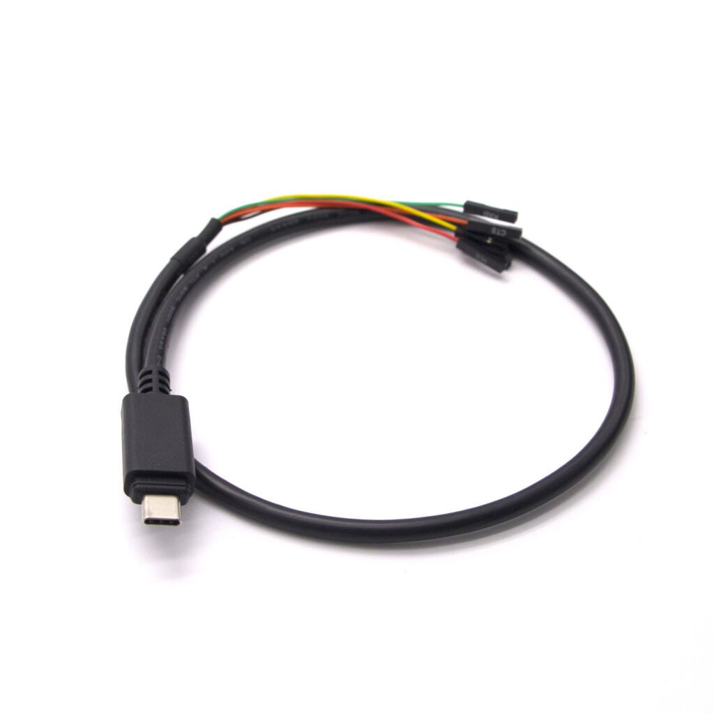 MR-USB-TTL-C4 USB-C to TTL Serial Cable, 4-Pin Dupont 0.1 in Header, 3.3V / 5V, FTDI FT232RL
