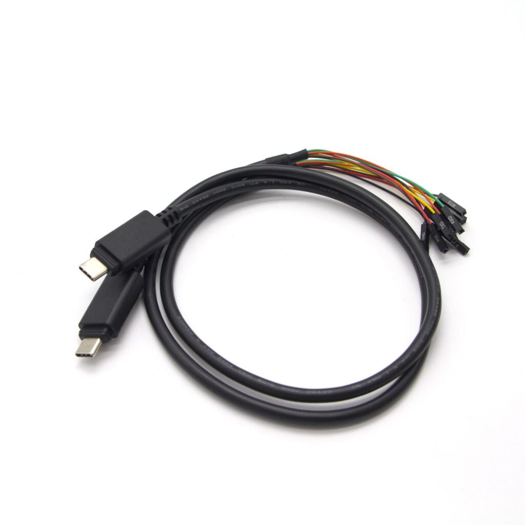 MR-USB-TTL-C4 USB-C to TTL Serial Cable, 4-Pin Dupont 0.1 in Header, 3.3V / 5V, FTDI FT232RL