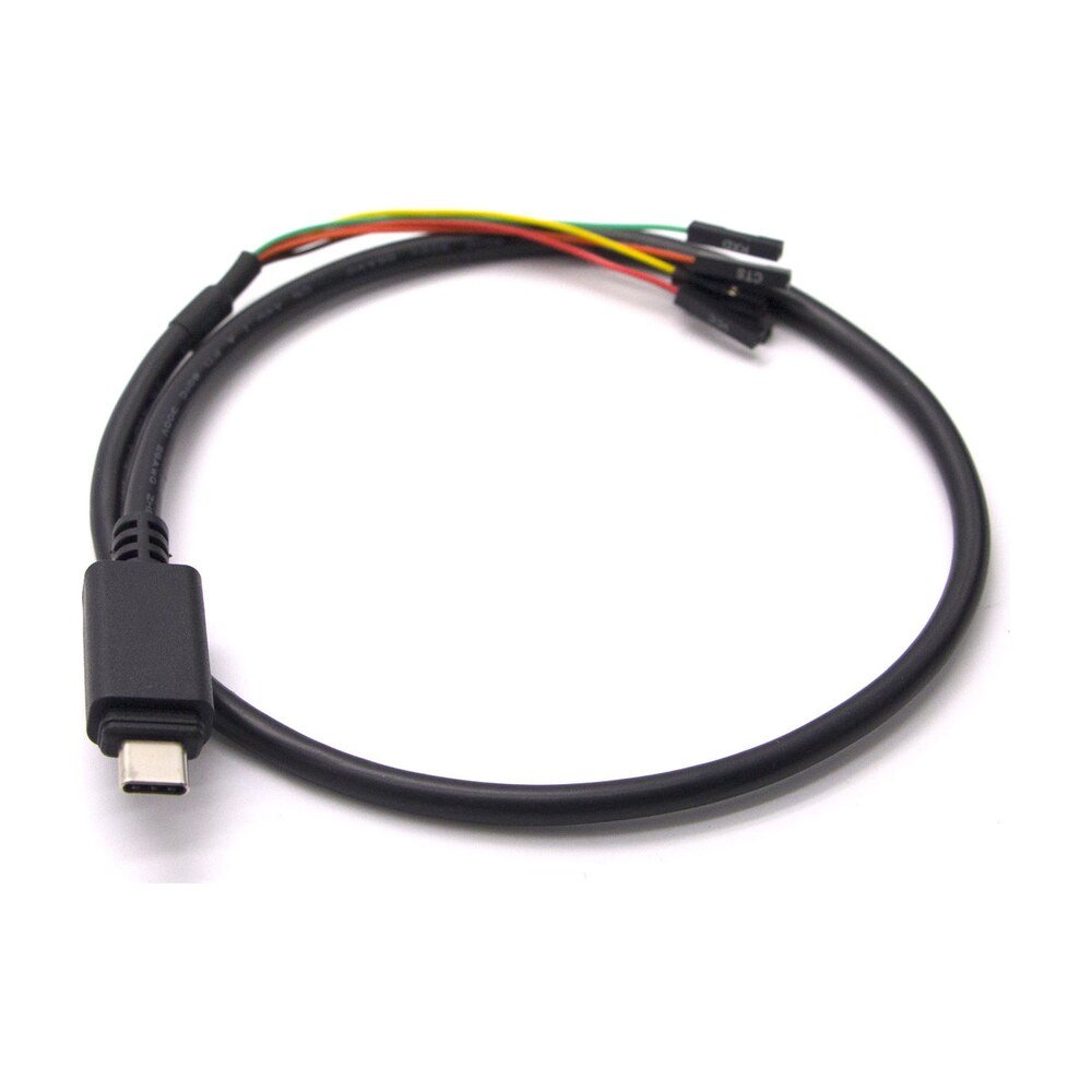 MR-USB-TTL-C4 USB-C to TTL Serial Cable, 4-Pin Dupont 0.1 in Header, 3.3V / 5V, FTDI FT232RL