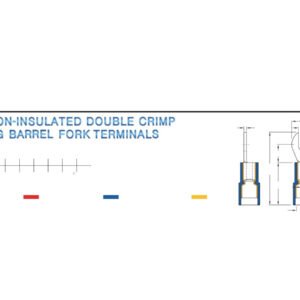 Electrical Terminals — dimensioned outline drawing