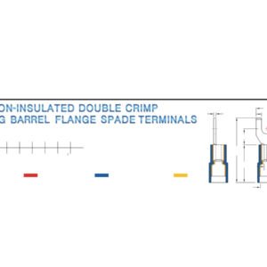 Electrical Terminals — dimensioned outline drawing
