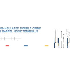 Electrical Terminals — dimensioned outline drawing