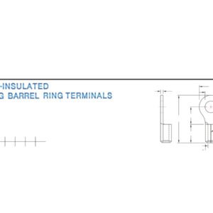 Electrical Terminals — dimensioned outline drawing