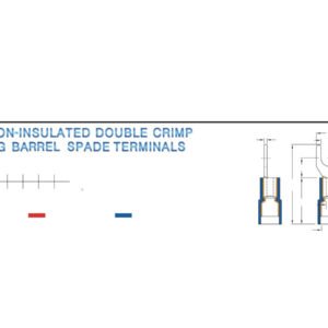 Electrical Terminals — dimensioned outline drawing