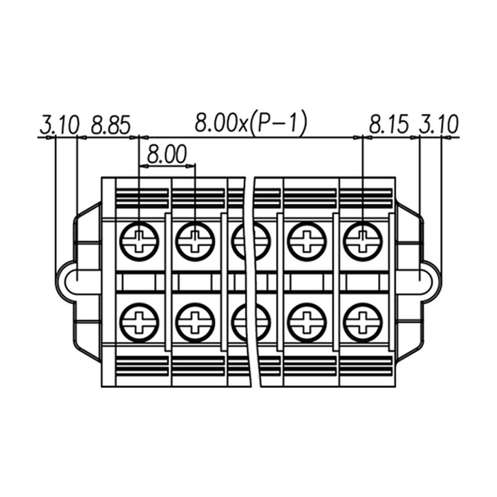 PM6N — DIN rail terminal blocks, Panel mounting terminal blocks