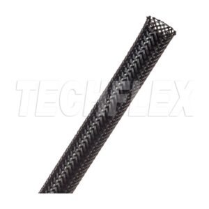 Techflex Flexo PET PTN0.38 expandable braided sleeving, black