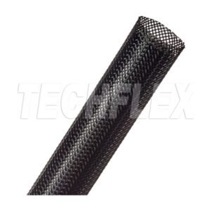 Techflex Flexo PET PTN1.00 expandable braided sleeving, black