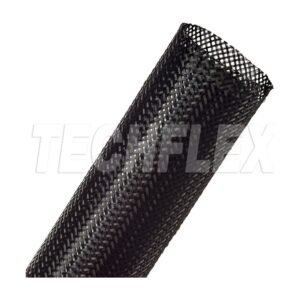 Techflex Flexo PET PTN1.50 expandable braided sleeving, black