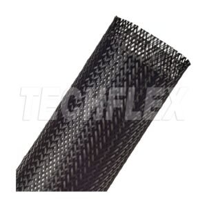 Techflex Flexo PET PTN2.00 expandable braided sleeving, black
