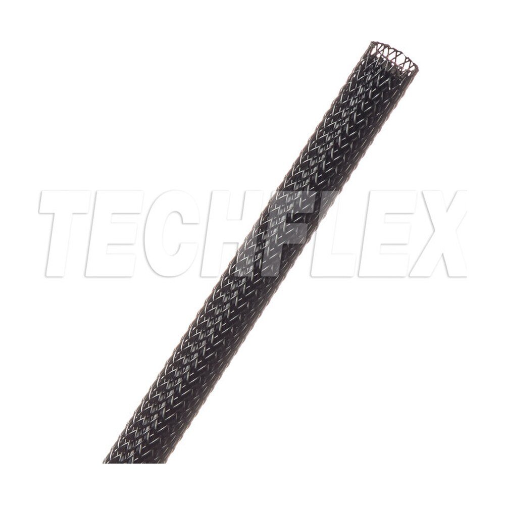 Techflex Flexo Overexpanded PTO0.25BK - 1/4" Expandable Braided Sleeving